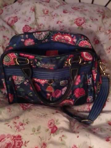 Oilily Handtasche blau+Blumen neu